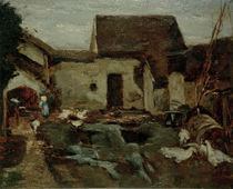 M.Liebermann, Bauernhof in Barbizon by klassik art