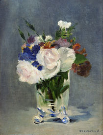 E.Manet, Blumen in einer Kristallvase by klassik art