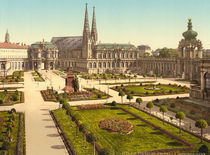 Dresden, Zwinger nach SO / Photochrom by klassik art