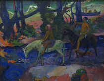 P.Gauguin, Die Furt oder Die Flucht by klassik art