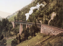 Hoellentalbahn, Viadukt / Photochrom von klassik art