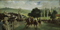 E.Manet, Pferderennen in Longchamp von klassik art
