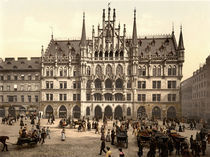 Muenchen, Neues Rathaus / Photochrom by klassik art