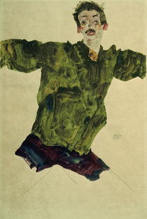 Egon Schiele, Selbstbildnis 1911 by klassik art