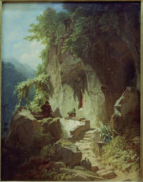 C.Spitzweg, Musizierender Einsiedler.. von klassik art