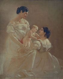 A.Feuerbach, Zwei Frauen mit Kind von klassik art
