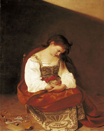 Caravaggio, Reuige Magdalena von klassik art