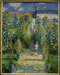 Claude Monet, Garten Monets in Vetheuil von klassik art