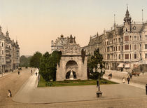 Stettin, Berliner Tor / Photochrom von klassik art