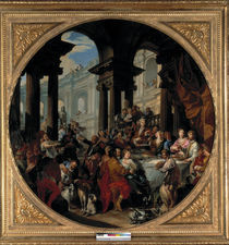 G.P.Pannini, Festmahl u. einem Portikus von klassik art