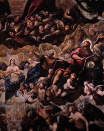 Tintoretto, Paradies, Ausschnitt by klassik art