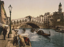 Venedig, Ponte di Rialto / Foto c.1890 von klassik art
