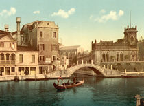 Venedig, Bruecke / Photochrom von klassik art