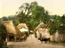 Torquay, Cockington, Dorfschmiede/Foto von klassik art