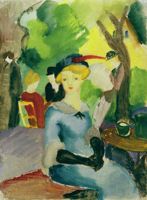 A.Macke, Figuren im Park by klassik art