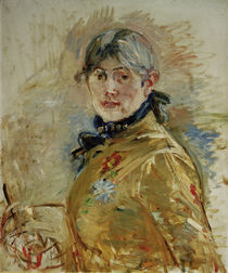 Berthe Morisot, Selbstportraet / 1885 von klassik art