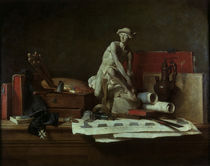 Chardin, Die Attribute der Kunst/ 1766 by klassik art