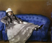 E.Manet, Madame Manet auf blauem Sofa by klassik art