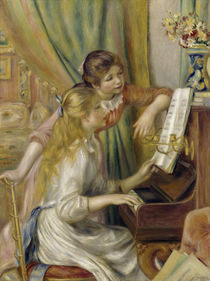 A.Renoir, Zwei Maedchen am Klavier by klassik art