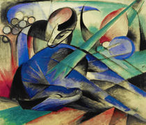 Franz Marc, Traeumendes Pferd von klassik art