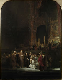 Rembrandt, Christus und Ehebrecherin by klassik art