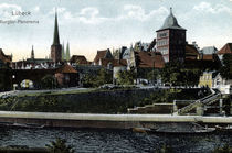 Luebeck, Burgtor / Photochrom by klassik art