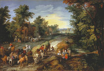 Jan Brueghel d.Ae., Landstrasse by klassik art