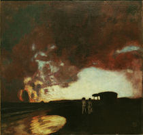 Franz Stuck, Sonnenuntergang am Meer von klassik art