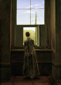 'C.D.Friedrich, Frau am Fenster /1822' by AKG  Images