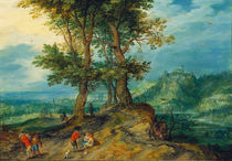 J.Brueghel d.Ae., Weg zum Markt von klassik art