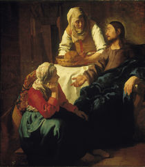 Vermeer, Christus bei Maria und Martha by klassik art