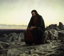 I.N.Kramskoi, Christus in der Wueste by klassik art