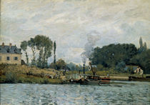 A.Sisley, Schiffe an Schleuse Bougival von klassik art