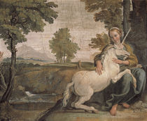 Domenichino, Jungfrau mit Einhorn von klassik art