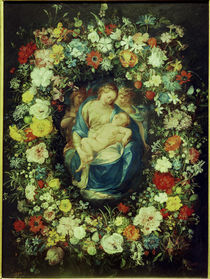 J.Bruegel d.Ae.u.Procaccini,Blumenkranz.. von klassik art