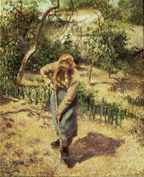 Camille Pissarro, Baeuerin bei Gartenarb. von klassik art