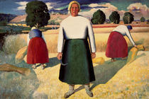 K.Malewitsch, Schnitterinnen by klassik art