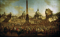 Einzug J.Ossolinskis in Rom / Canaletto von klassik art