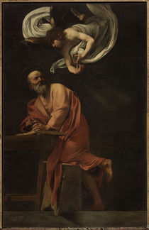 Caravaggio, Inspiration des Matthaeus by klassik art