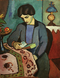 August Macke, Die Frau des Kuenstlers by klassik art