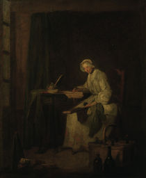 J.B.S.Chardin, Das Haushaltungsbuch by klassik art