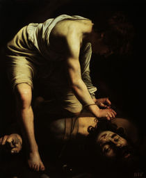 Caravaggio, David besiegt Goliath by klassik art