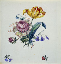 G.F.Kersting/Blumenbukett mit Tulpe/1825 von klassik art
