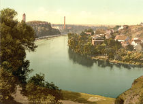 Halle Giebichenstein, Saale / Photochrom von klassik art