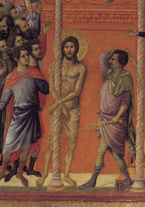 Duccio, Geisselung, Ausschnitt von klassik art