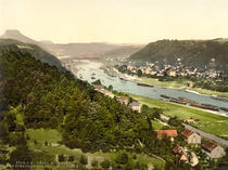 Schandau, Ansicht / Photochrom von klassik art