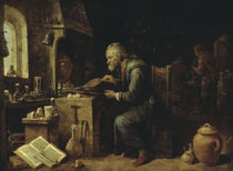 Der Alchimist / Gemaelde von Teniers von klassik art