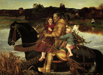 J.E.Millais, Sir Isumbras at the Ford by klassik art