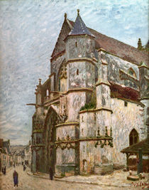 A.Sisley/ Kirche in Moret im Winter/1894 by klassik art