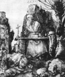 Duerer, Hl.Hieronymus neben Weidenbaum by klassik art
